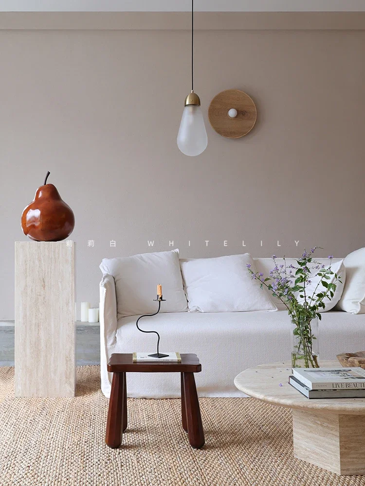 Белый античный травертин в виде лилии каменная стойка Мраморная основа