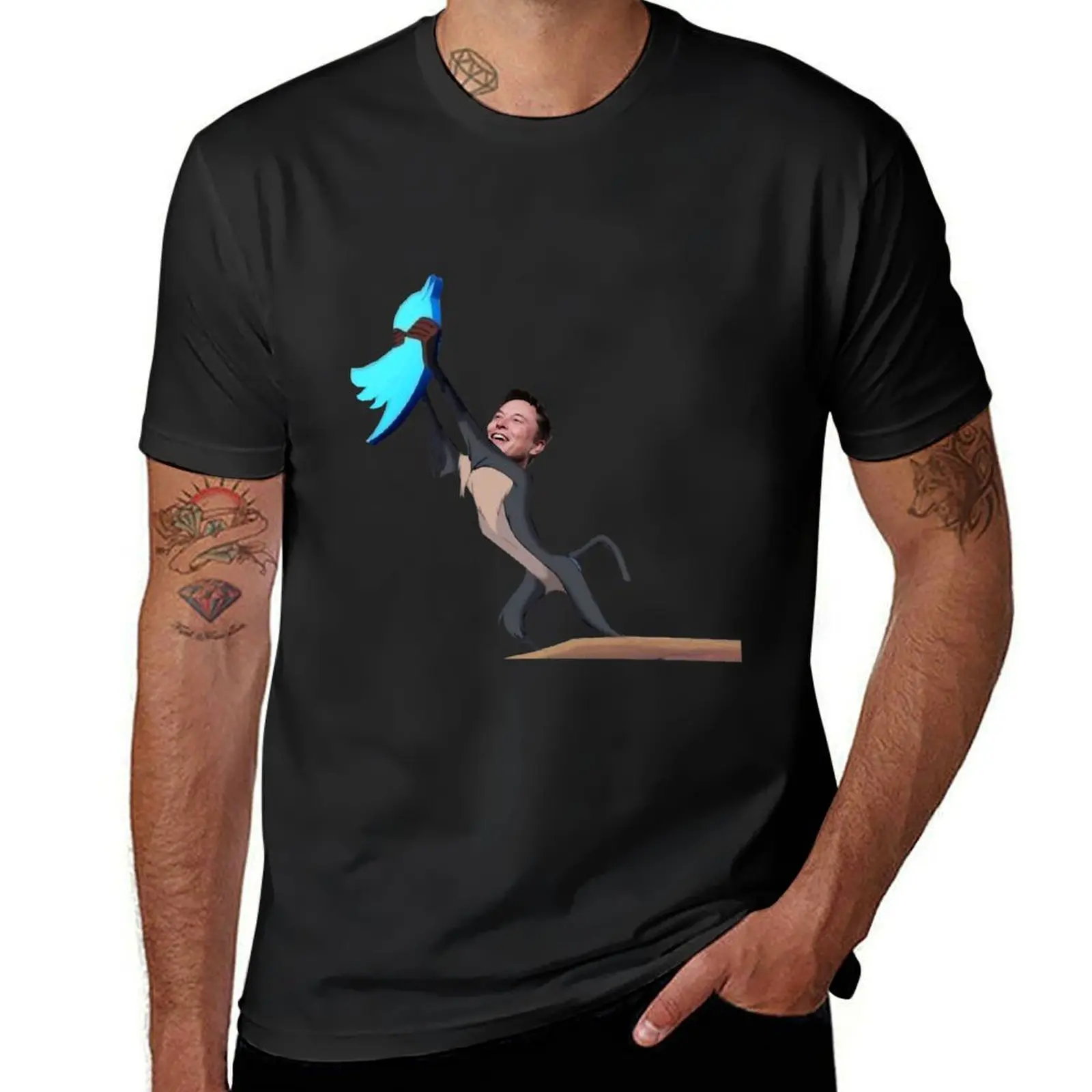 Футболка мужская быстросохнущая с принтом арбуза мускуса