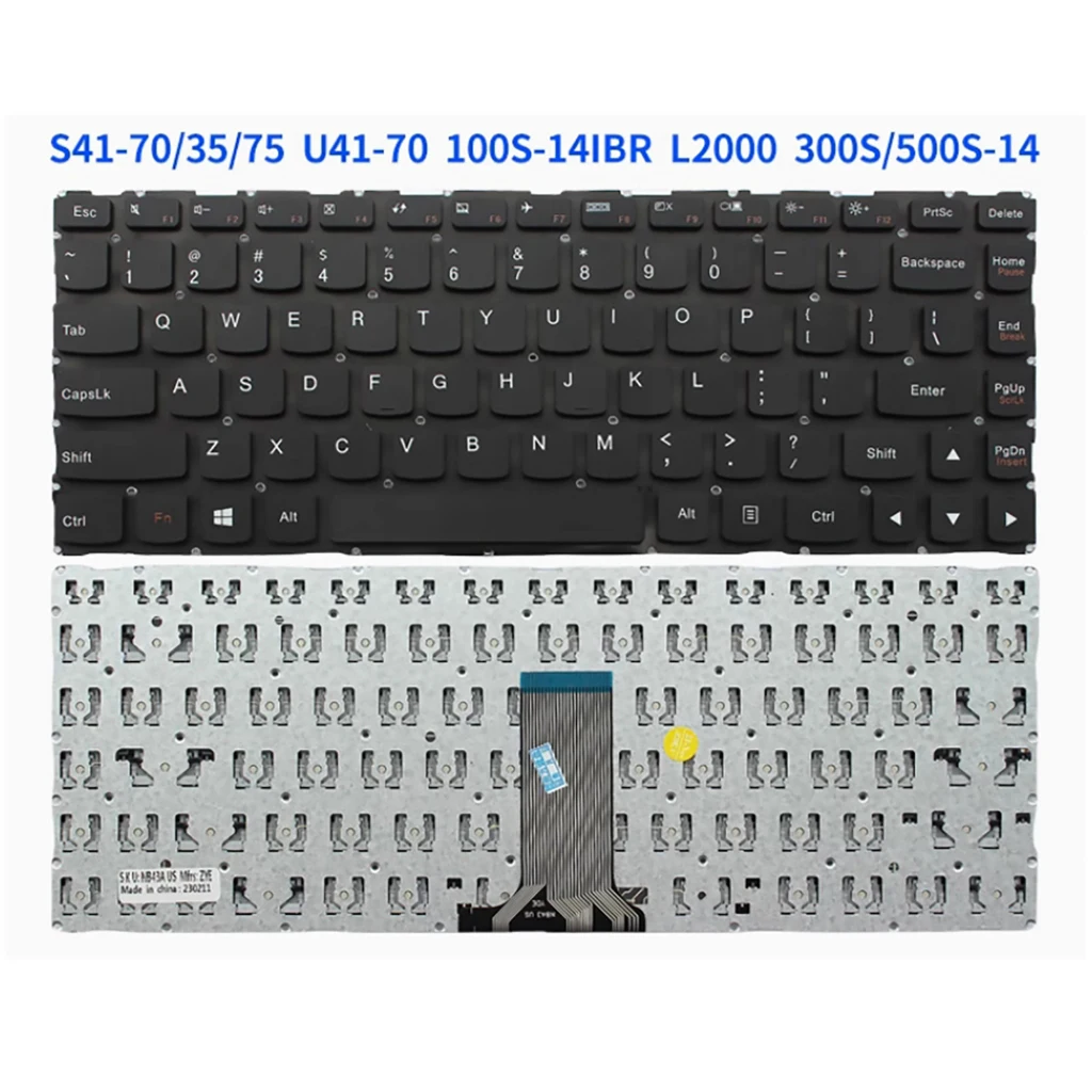 США для Lenovo FLEX 3-14 1470 1435 1480 1475 100S-14 300S-14 S41-70 YOGA 500-14 Yoga 500-14IBD 500-14SK клавиатура ноутбука