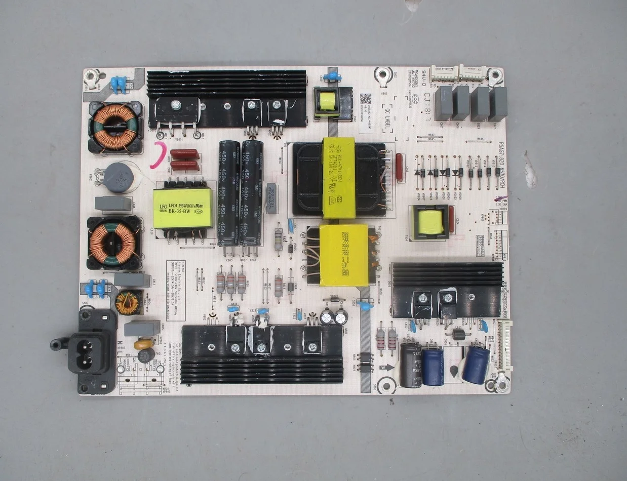 

Disassemble for Hisense led55m5600uc power board rsag7 820.6570 4 14 pin dual capacitor