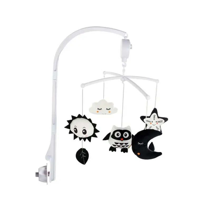 

Baby Crib Rattles Baby Toys 0-12 Months Infant Clockwork Toy Black And White Animal Music Box Bed Bell Toy Mobile Newborn Toys