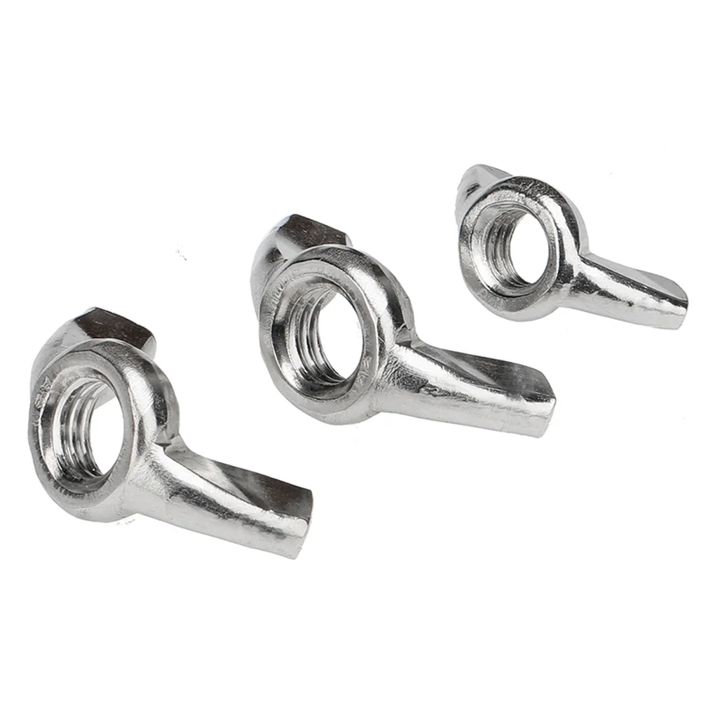 

10pcs Butterfly Nut 304 M3 M4 M5 M6 M8 Wing Nut Din 315 A2 304 Stainless Steel Hand Tighten Nut Hiigh Quality Lock Wing Nuts