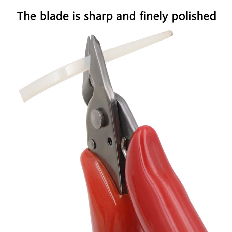 

3.5'' Diagonal Pliers Wire Cutters Handle Pliers A Small Cutting Crimper Pliers Electronic Pliers Wires Insulating Rubber Pliers