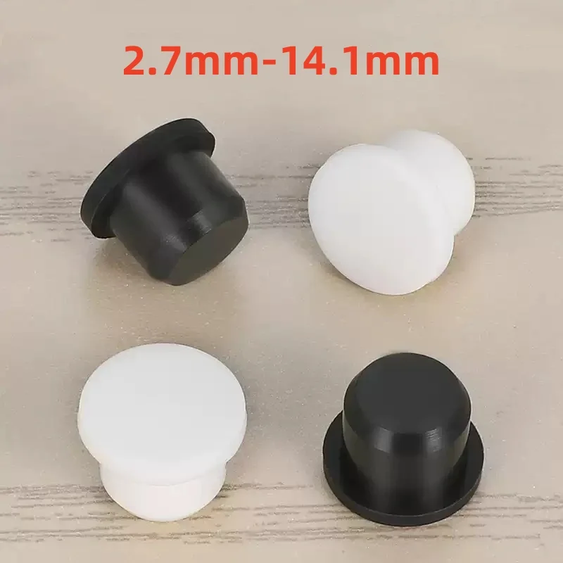 

Термостойкие силиконовые заглушки 2,7-14,1 мм белые/черные
