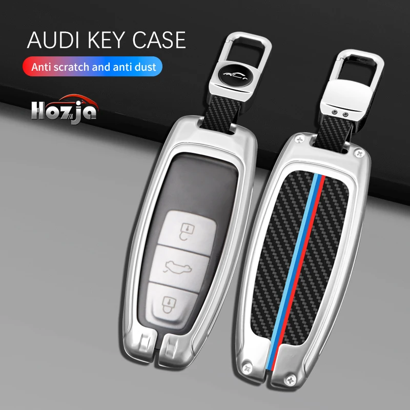 

New Fashion Car Remote Key Case Cover Shell for Audi A6 A7 A8 E-tron Q5 Q7 Q8 C8 D5 A6L 2018 2019 2020 2021 Car Accessories