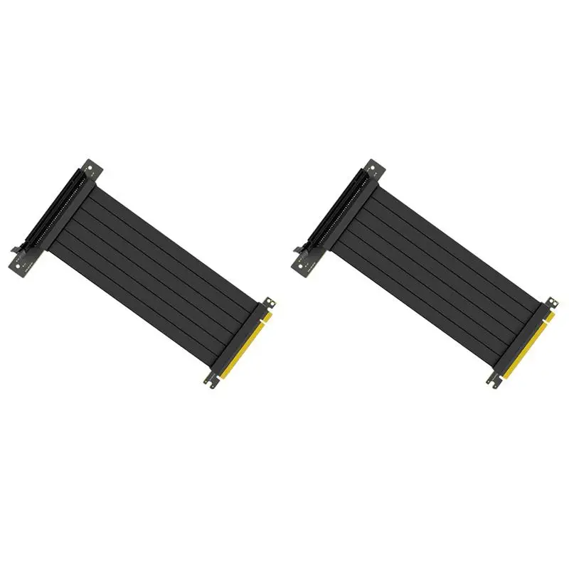 

2 шт. 90 градусов 40 см PCI Express Райзер PCIE 3,0 16X полный Удлинительный кабель адаптера