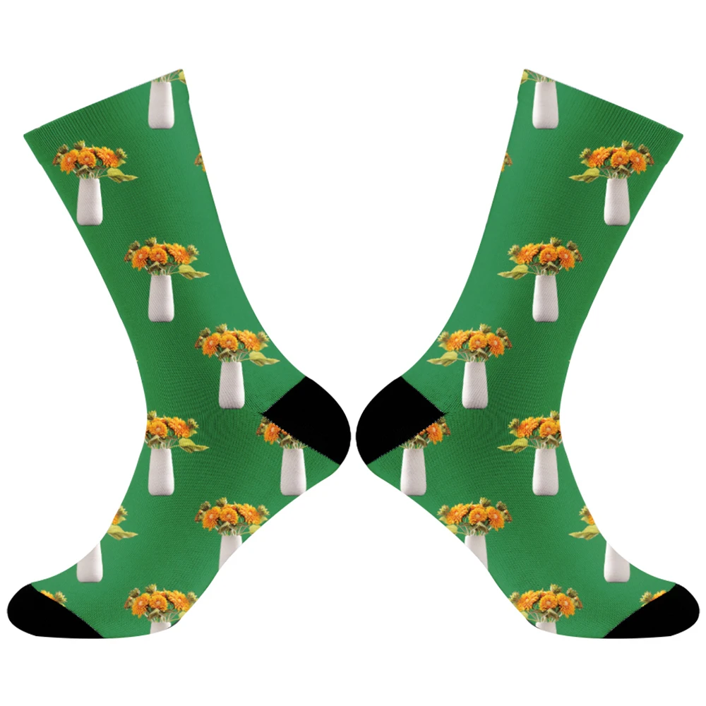 Новинка винтажные носки с тропическим рисунком под заказ принтом обувь