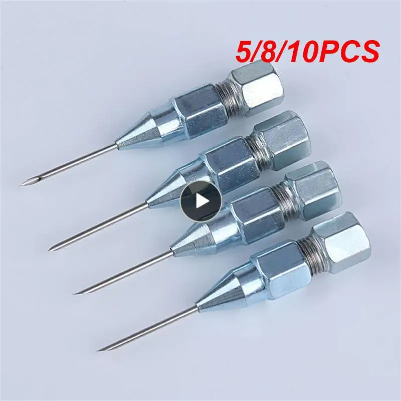 

5/8/10PCS Needle Grease Tool Stainless Steel Needle Type Oil Tip Maintenance Accessories Distributor Nozzle Syringe Lubrication