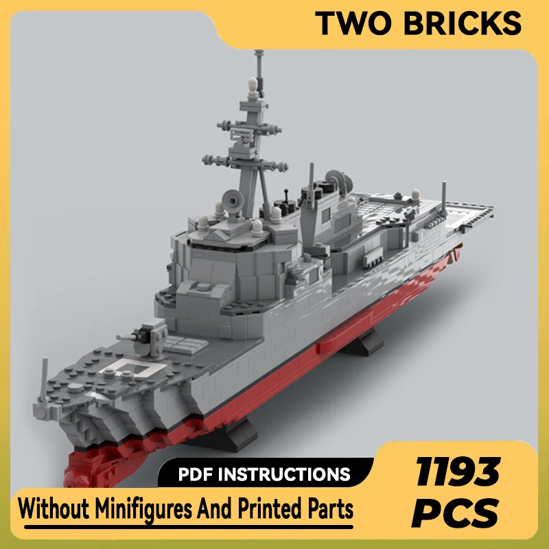 

Конструктор Moc, военная модель, современный разрушитель, технические кирпичи, сборка «сделай сам», строительные игрушки для детей, праздничные подарки