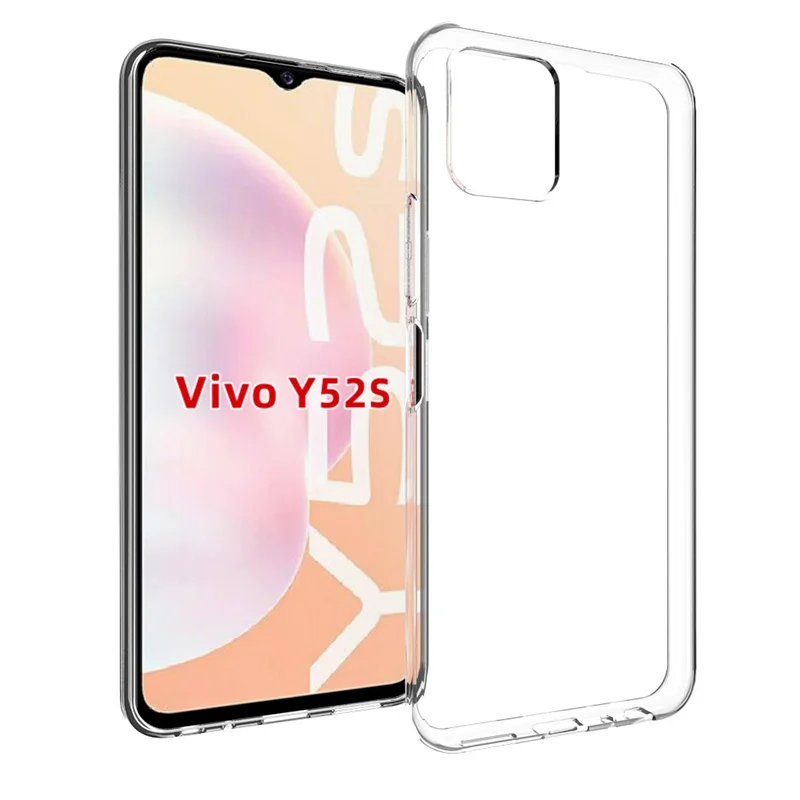 

Silicon Clear TPU Phone Case for Vivo Y54S Y52s Y53s NFC 5G Y53s T2 5G Case Soft Back Cover Phone Shell Transparent Case Coque