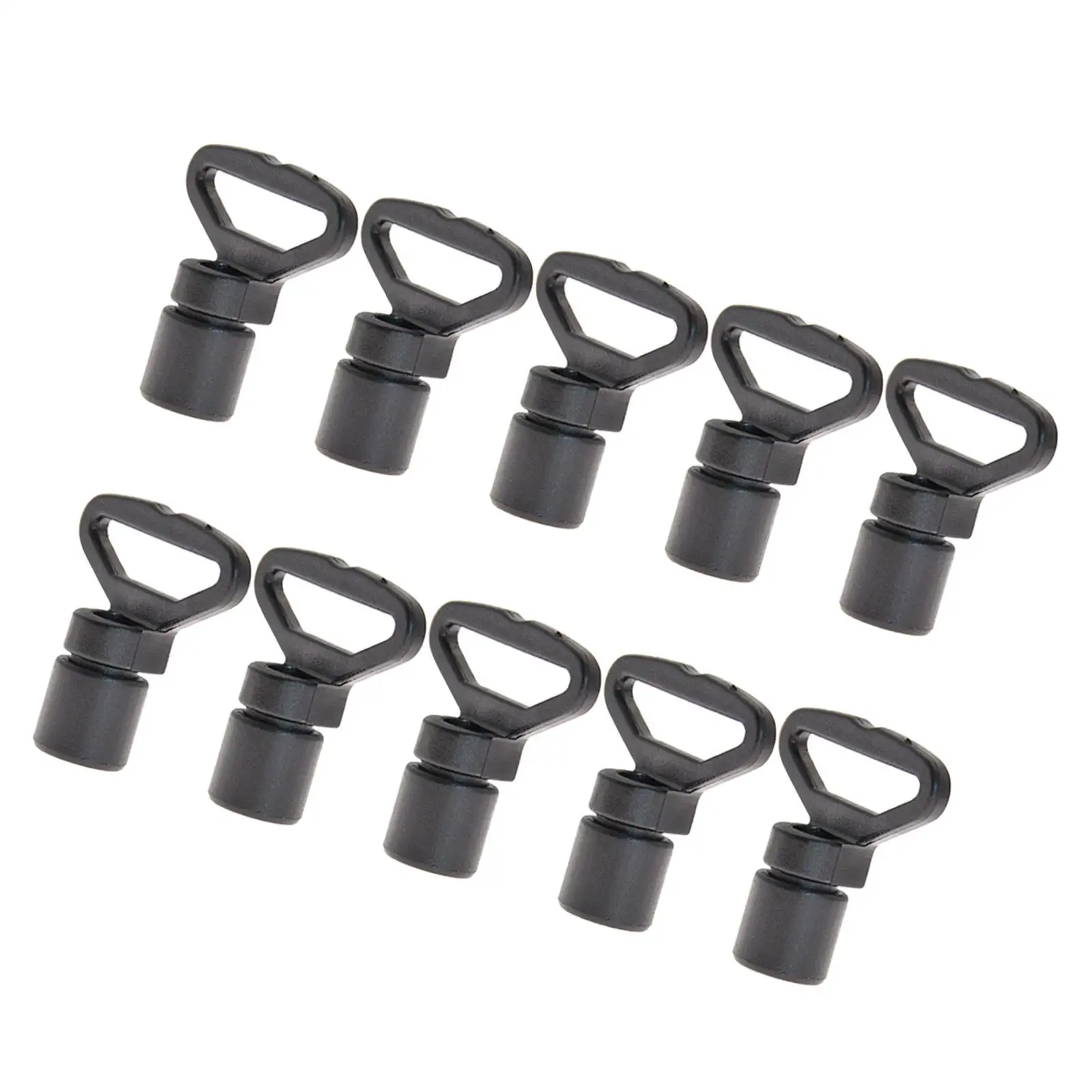 

10 Pieces Outdoor Kayak Bungee Elastic String Fixed Buckles Boat Drift Kayaking String Rope Hooks Rigging Accessories Equipment