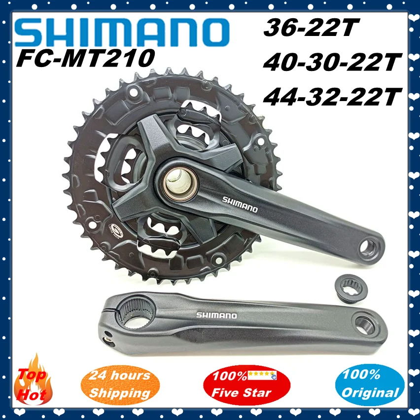 

SHIMANO ALIVIO MTB Crankset FC-MT210-2 170mm 44-32-22T 40-30-22T 36-22T 3x9 2x9 Speed Original