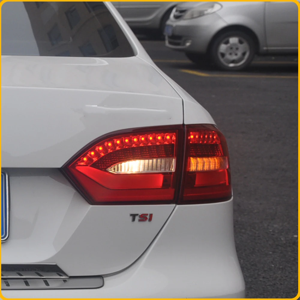 Фото Для VW Jetta MK6 Sagitar 2011-2014: Светодиодные задние фонари в сборе, Plug and Play, модифицированные задние фонари, автомобильные аксессуары и инструменты №3