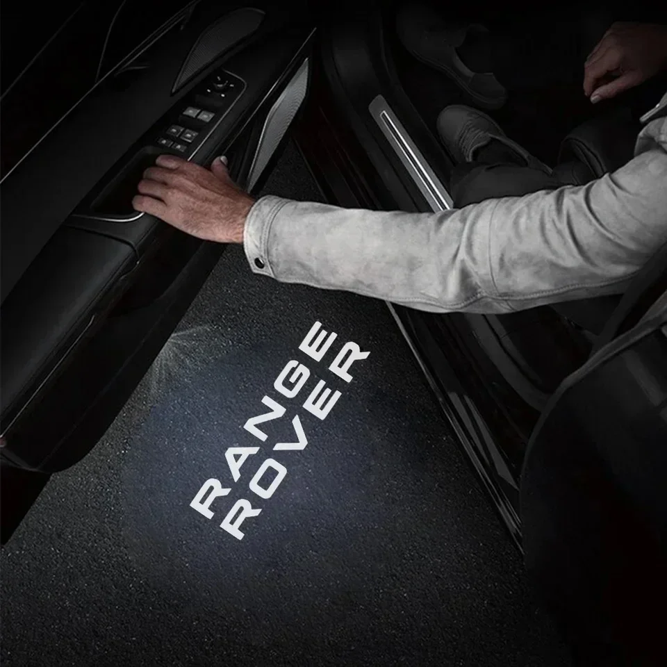 

Светодиодный логотип двери автомобиля, предупреждающая лампа приветствия для Land Rover Range Rover Sport Evoque SVR 2003-2023, аксессуары для декора автомобиля