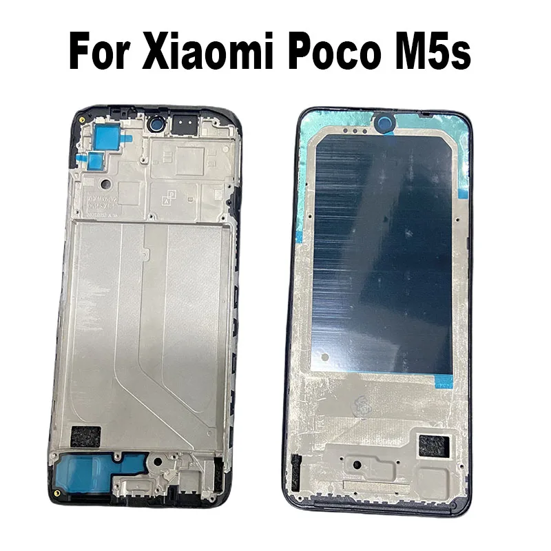 

Новинка 6,45, передняя рамка для ЖК-экрана Xiaomi Poco M5s, средняя рамка, задний корпус, средняя пластина 2207117BPG