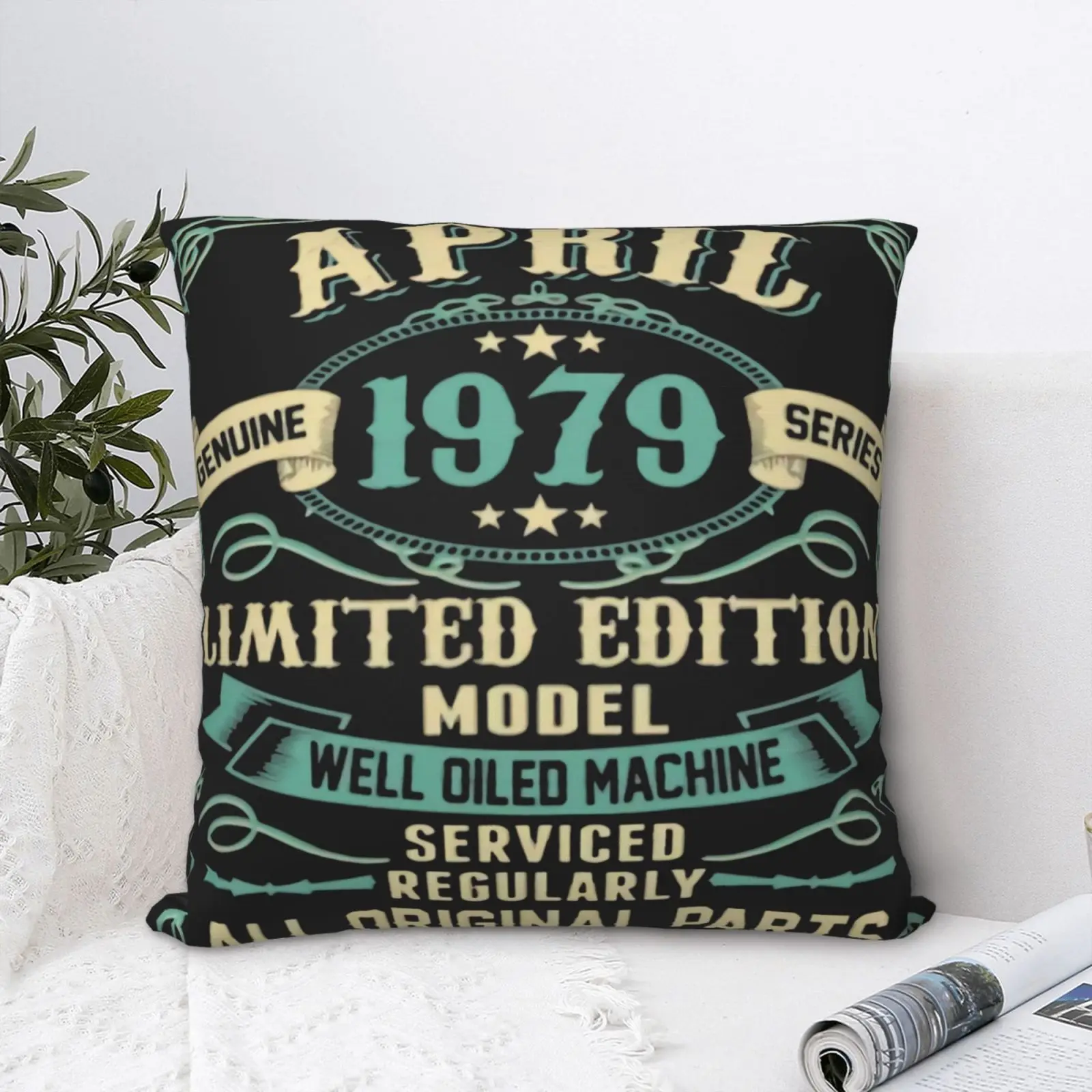 

Made In April 1979 41St Years 2340 Pillow Case Bedroom Body Pillow Big Pillow Covers Decorative House Home Decoration For Sofa