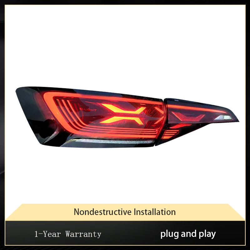 2 шт. авто фонари для Volkswagen VW Jetta Sagitar 2019-2022 Golf5 задний фонарь DRL светодиодный