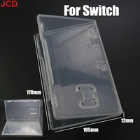1pc game card storage case box transparent cartridge holder shell for switch ns box storage shell book holder for inserted cover