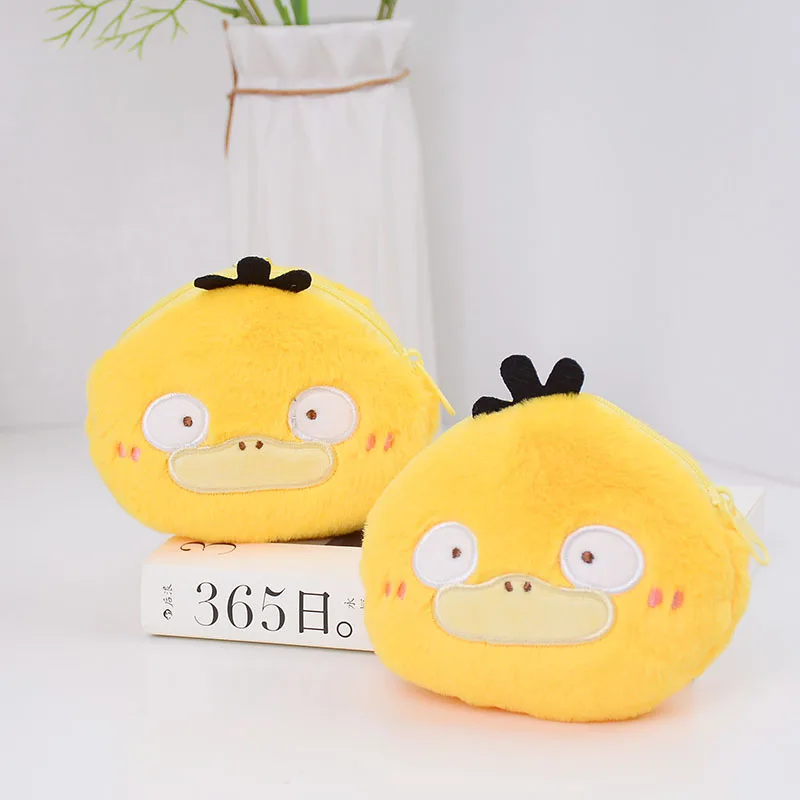 

Симпатичный плюшевый брелок с мультяшным покемоном Psyduck Kawaii, креативный Кошелек для монет, студенческий кошелек, захватывающая кукла, подар...