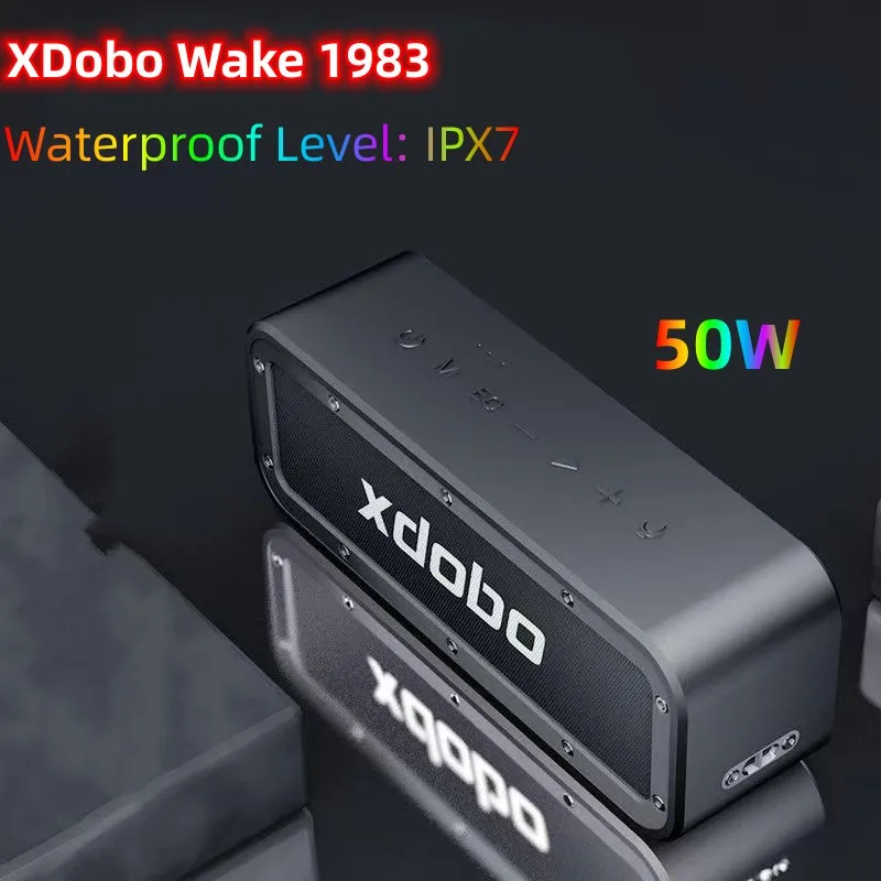 Bluetooth-Колонка xdobo Wake 1983, 50 Вт, водонепроницаемая Bluetooth-Колонка xdobo Wake 1983, 50 Вт, водонепроницаемая