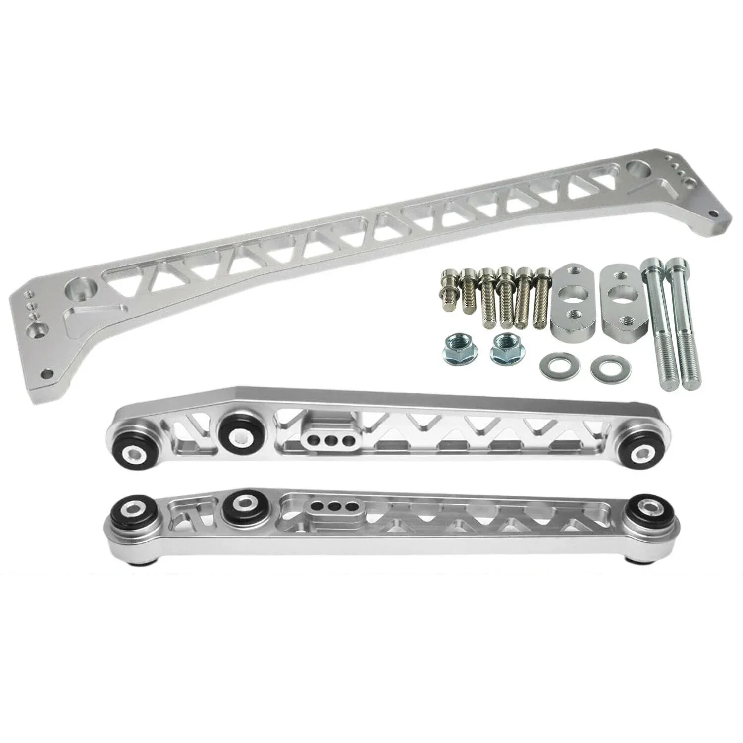 

Поставщик производительности F7 Заготовка заднего нижнего рычага управления и распорка подрамника для Honda Civic EK LCA 96-00 годов: золото, серебро