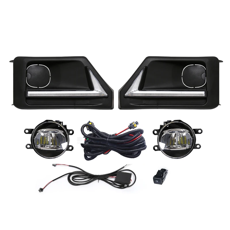 

Для Toyota RAV4 Adventure 2019 2020 2021 передний бампер светодиодный DRL дневные ходовые огни светильник сигнал поворота белый желтый противотуманный фонарь Водонепроницаемый