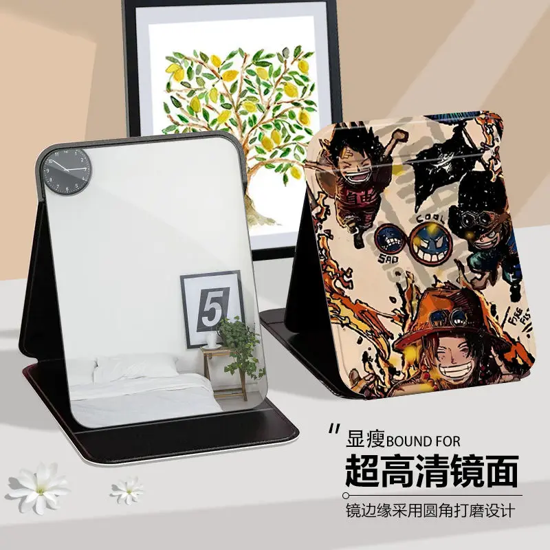 Аниме One Piece Portgas d Ace Trafalgar Law складное косметическое зеркало для хранения