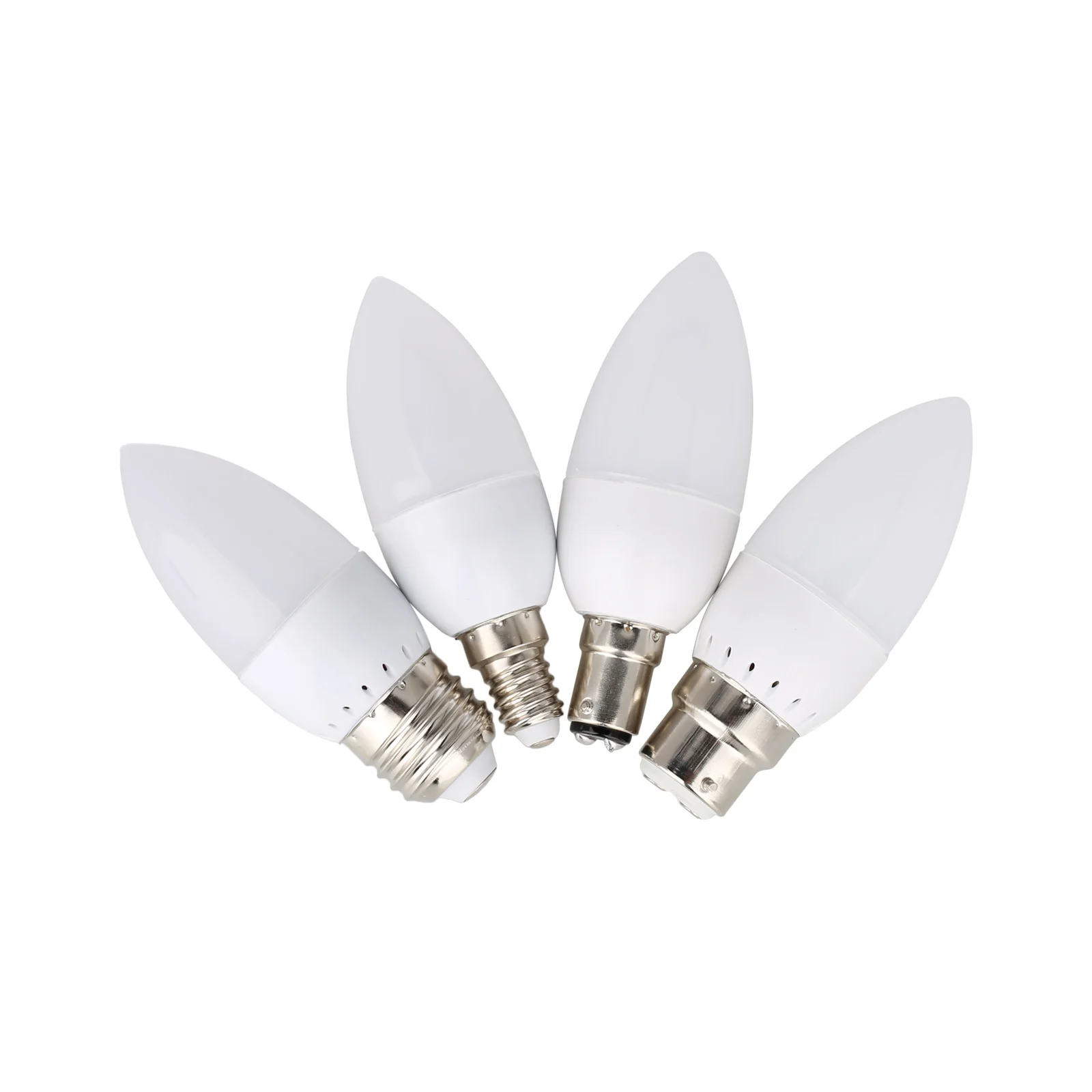 5X Led Светильная лампочка E27 E12 B22 B15 E14 Kronleuchter люстра пластмассовая лампа белый AC220v