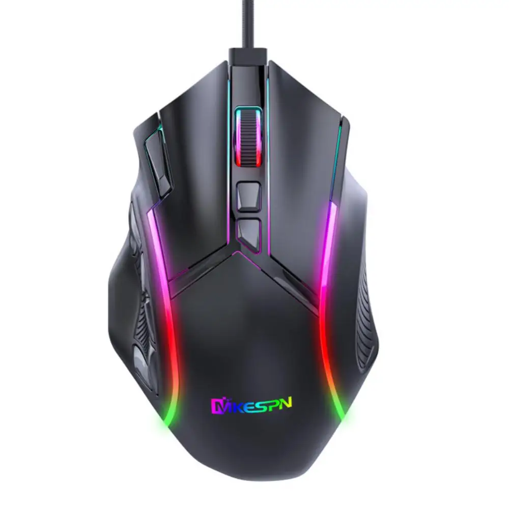 

Luminous Mice 12 Key Abs Wired Mouse Ergonomic Design Full Speed Mouse For Pc Laptop Pc Gamer 12800dpi Game Mouse Gaming Mouse