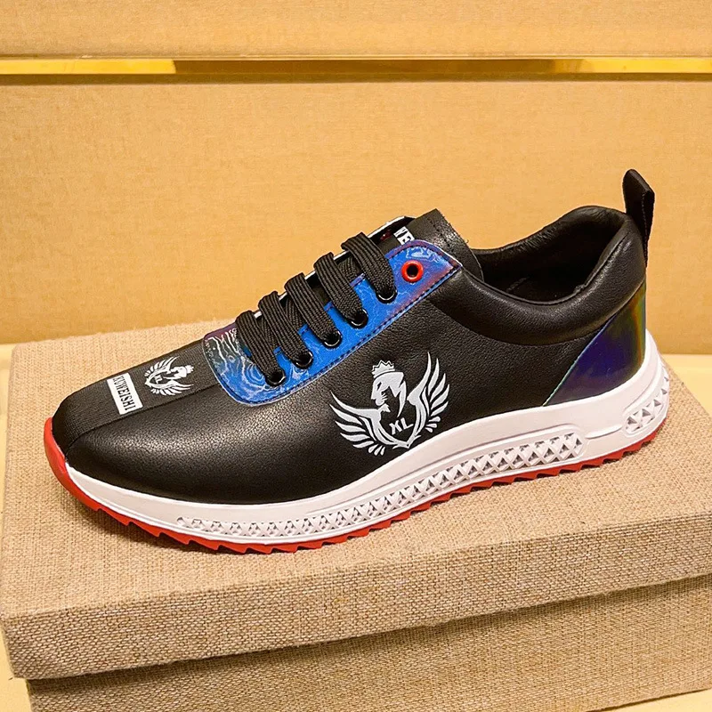 Новинка дышащие кожаные маленькие белые туфли мужские для скейтборда Корейская