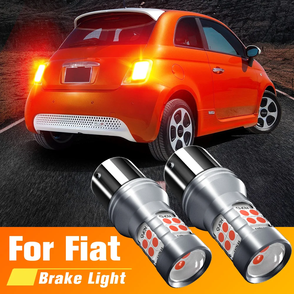 

2pcs LED Brake Light Blub Lamp P21W BA15S 1156 Canbus No Error For Fiat 500 2007-2017 500C 500X Fiorino Palio Punto Siena Tipo