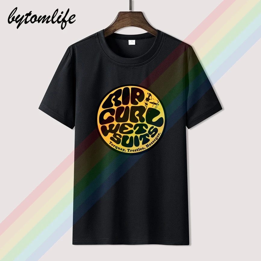 

Rip Torquay Curl Trestles Retro Casual T Shirt Men's Summer Black 100% Cotton Short Sleeves O-Neck Tee Shirts Tops Tee Unisex