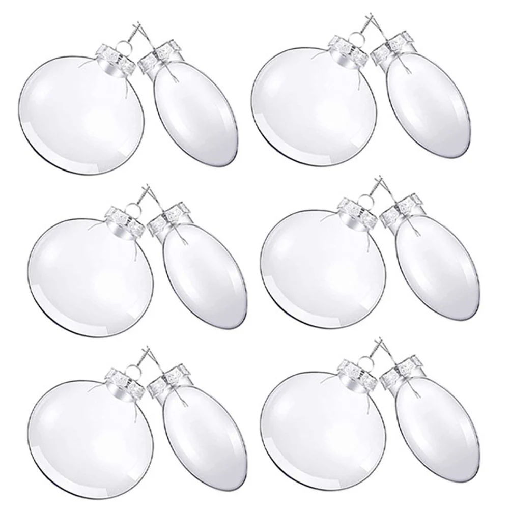 

12 Pcs Decorative Ball Xmas Tree Decorations Plastic Christmas Hanging Ornaments