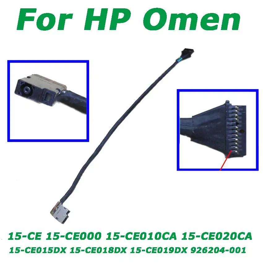 1PCS New DC Jack Power Cable Socket For HP Omen 15-CE 15-CE000 15-CE010CA 15-CE020CA15-CE015DX 15-CE018DX 15-CE019DX 926204-001