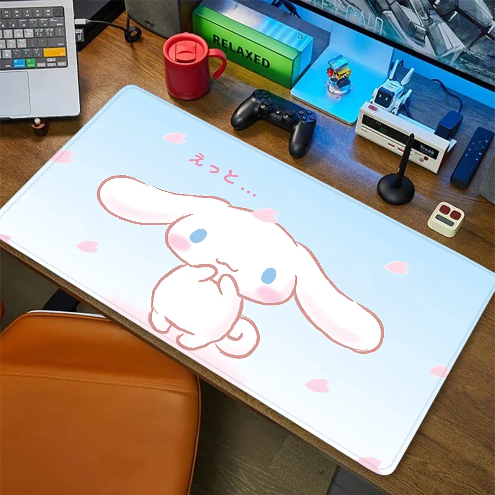 Фото Kawaii Cinnamon Roll Коврик для мыши Коврик для мыши Новые поступления Большой игровой коврик для мыши L XL XXL Размер коврика для геймерской мыши для клавиатур Коврик №1