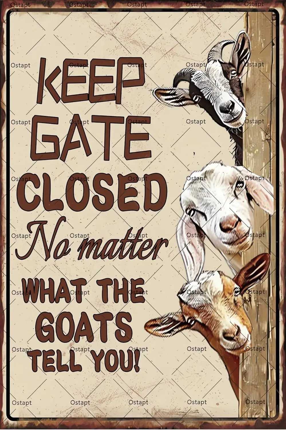 Keep Gte Closed No Mtter Wht The Gots Tell You Frm Sgn Metl Decor Outdoor Got Yrd Lfe Frmer Love Lovers