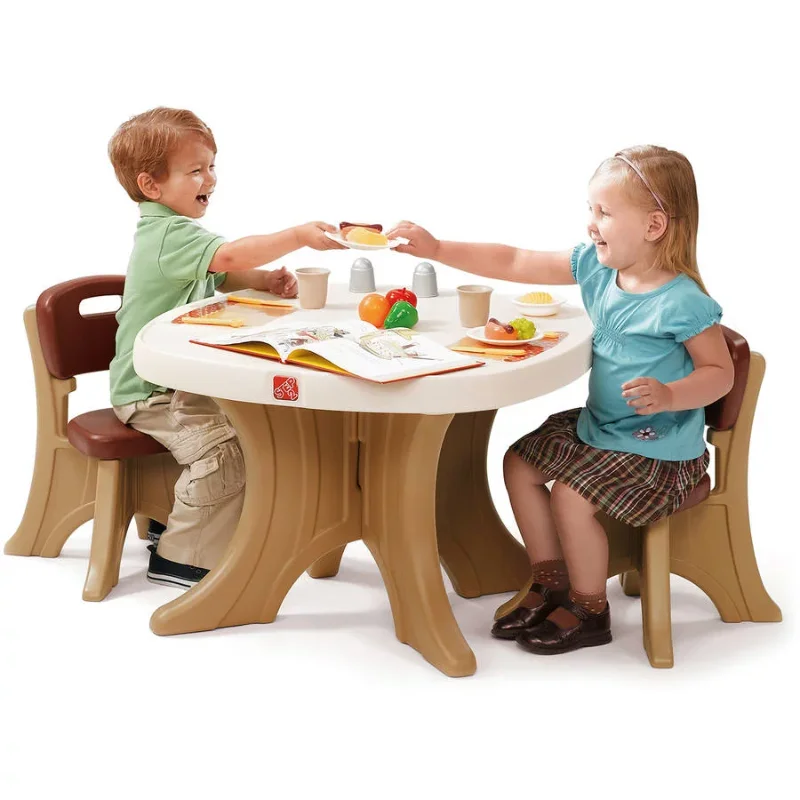 

Step2 New Traditions Kids Table and 2 Chairs Set, Brown