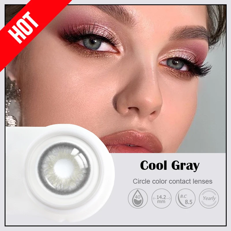 color contact lenses for eyes 1 pair color lens eyes yearly use colored pupils for eyes contacts circle brown gray green lenses free global shipping