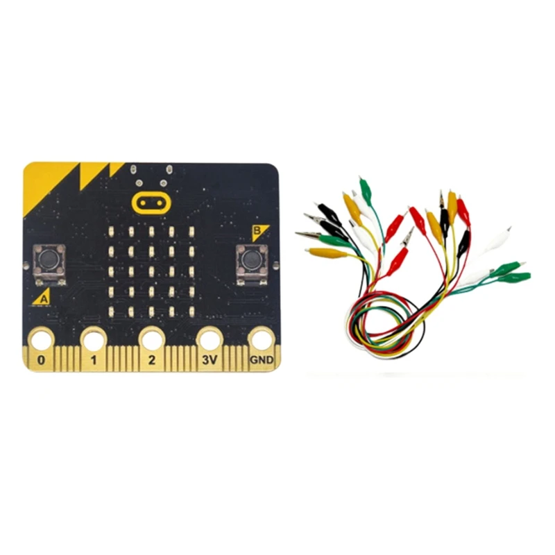 

Набор BBC Micro:Bit Go с зажимами типа «крокодил», Набор испытательных выводов, программируемая обучающая макетная плата для проектов «сделай сам...