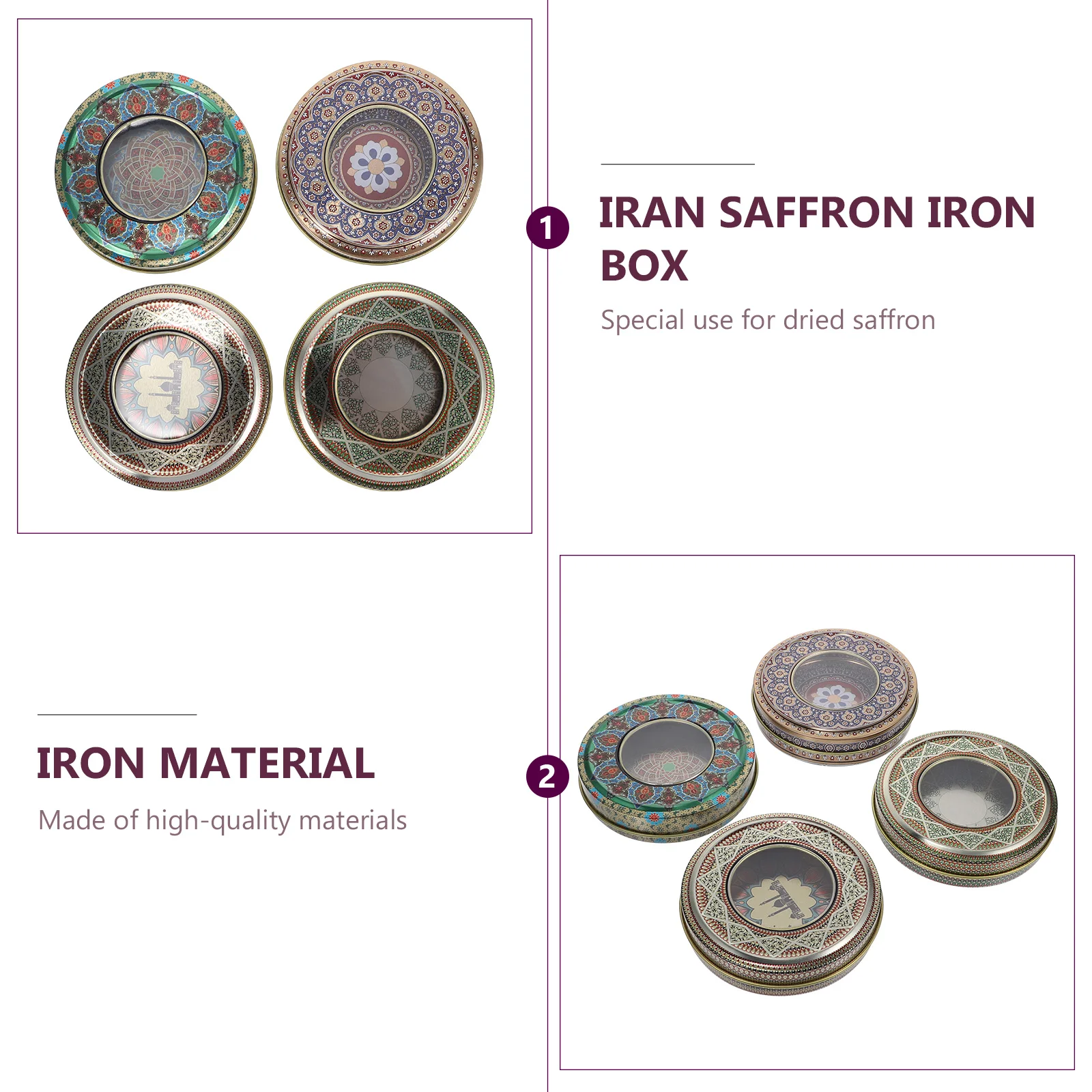 

Tin Saffron Storage Boxes Jar Empty Container Cans Tins Tealidsmetal Tinplate Canister Premium Round Holders Wrapping Emtpy