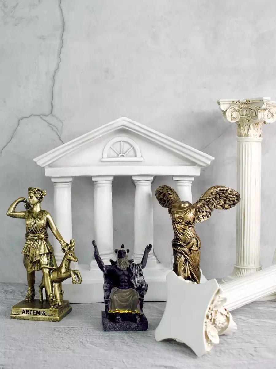 Зевс Победа Богиня Луна Афина Статуя из Смолы Матери Земли Туристический Сувенир