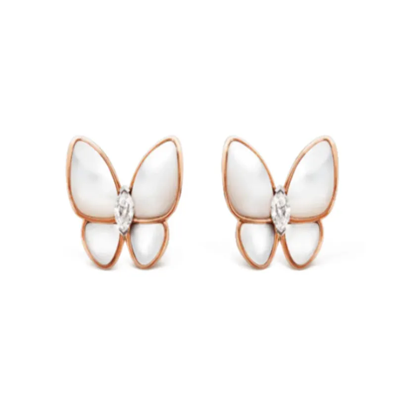 

1:1 Sterling Silver S925 Original Luxury Ladies Fashion Stud Earrings Jewelry With Box Can Be As Gift For Relatives And Friends