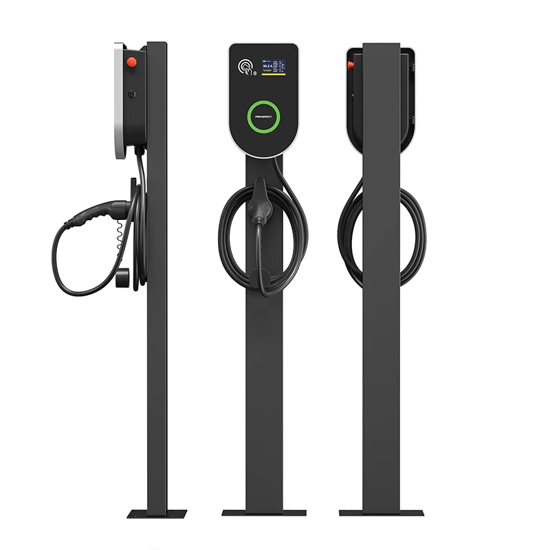 

charging pile EV Charger 22KW 32A Wallbox Electric Vehicle Charge Station Wallbox 3 Phase Type 2 5M Cable APP Cpntrol