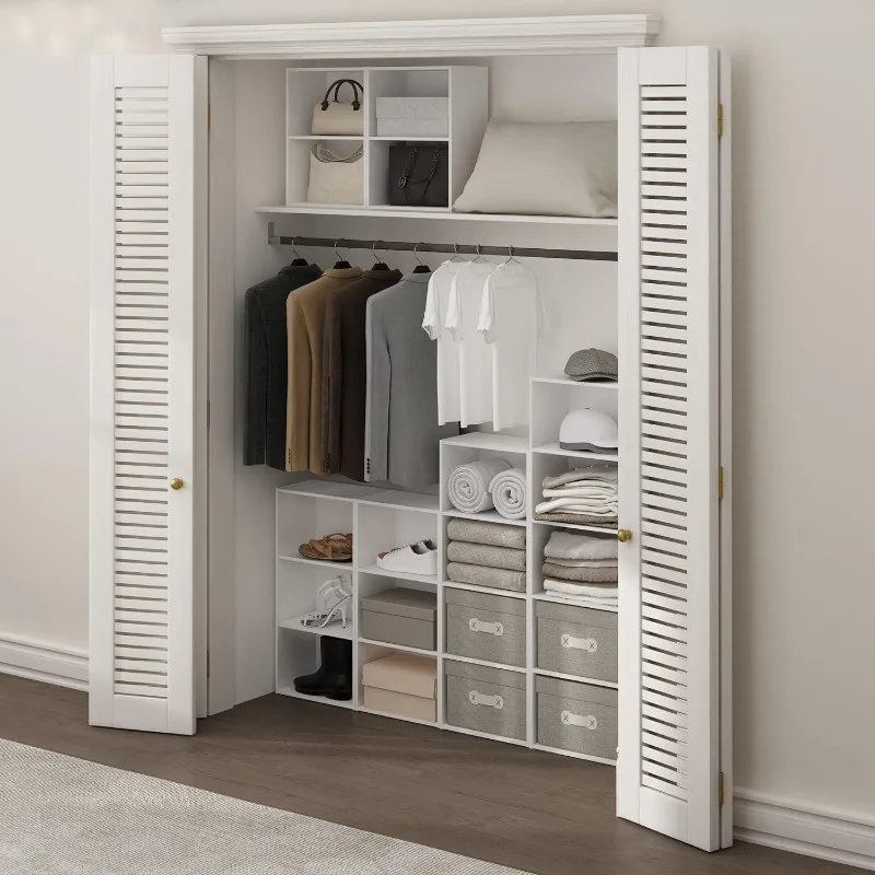 

Luder Bookcase / Book / Storage, 4-Tier, Pink/White