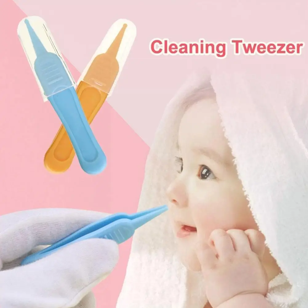 

Nose Cleaning Tweezers Baby Safety Tweezers Clip Plastic Care Ear Nose Ears Tweezers Dirty Baby Safety Nose Clean Navel For M3M2