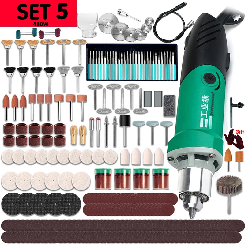 

FOCSE Мини-дрель-гравер FC260 260 Вт зеленый