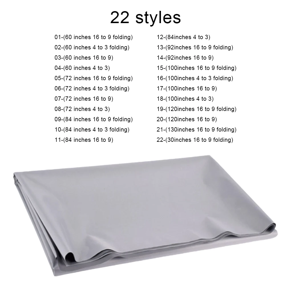 

Projector Screen 16 9 4 3 Anti-Light Reflective Cloth Outdoor Camping