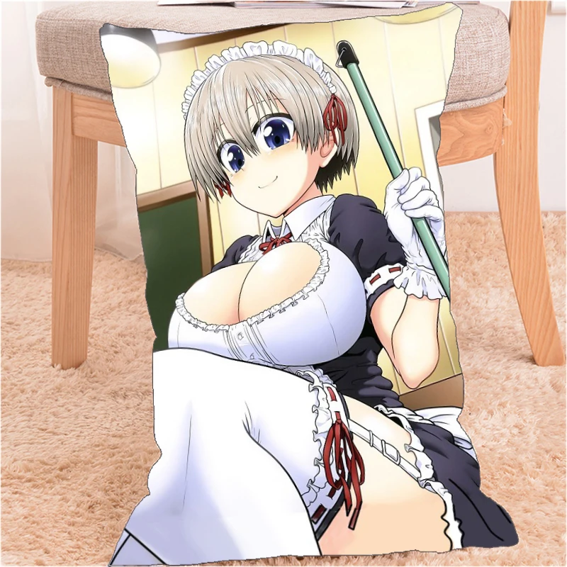 

Anime Dakimakura Pillow Case Uzaki-chan Wants to Hang Out! maid otaku Cover 60cm Home Decoration Pillowcases Printed