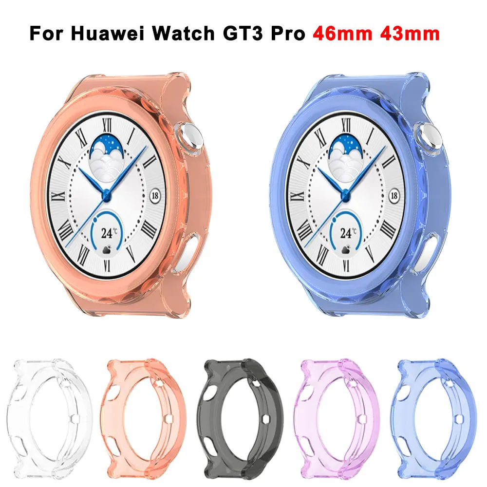 

Чехол для Huawei Watch GT3 Pro, защитный жесткий ТПУ чехол для GT 3Pro 42 мм 46 мм, бампер для смарт-часов, защита экрана, мягкий ТПУ чехол