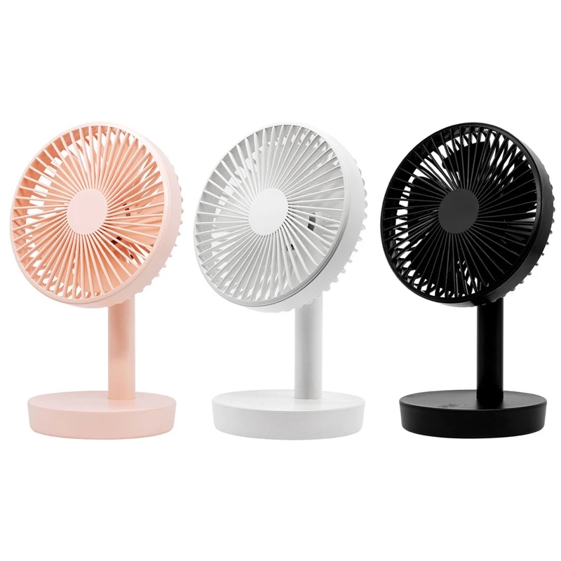 

3 Colors Tablet Fan with 3 Speed USB Rechargeable Fan Air Circulator Desktop Cooling Fan Surprise Gift for Men Women